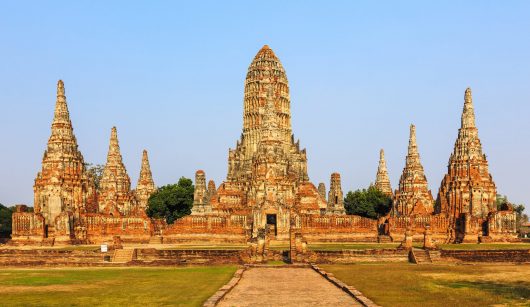 Wat Chaiwatthanaram Temple of Ayutthaya Province. Ayutthaya Historical Park Thailand